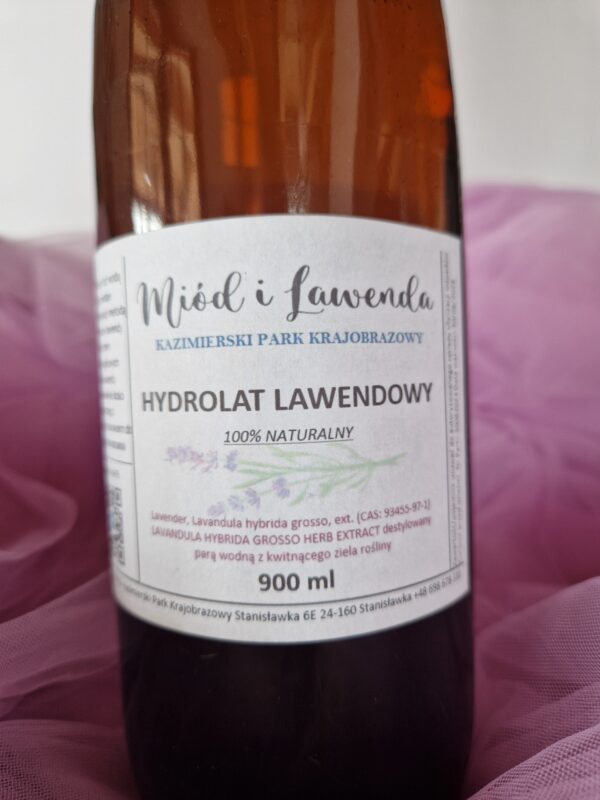 Hydrolat  lawendowy 900ml - opakowanie ekonomiczne