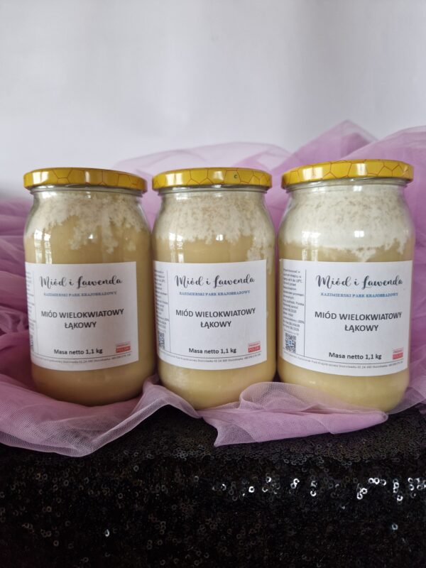 Miód wielokwiatowy łąkowy | Miód i Lawenda -1.1kg netto
